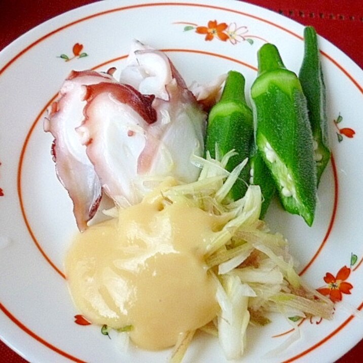 タコと夏野菜の冷製サラダ